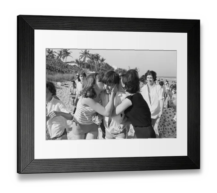 Framed Print : Girls Kissing Ringo Starr Framed Print : Girls Kissing Ringo Starr