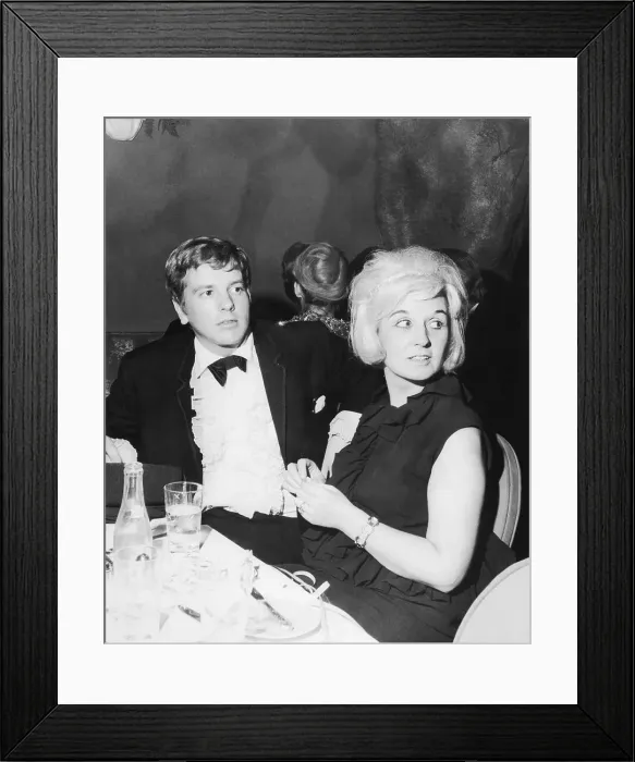 Framed Print : Nicky Haslam and Sybil Williams Burton