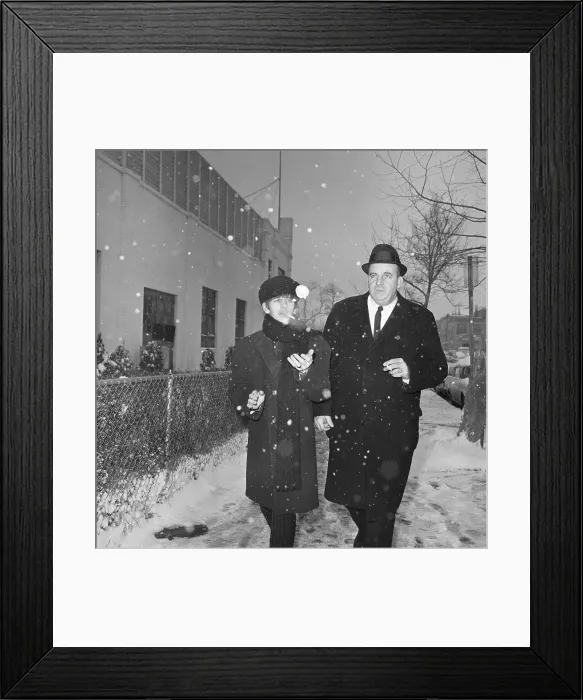 Framed Print : Ringo Starr Tosses A Snowball Framed Print : Ringo Starr Tosses A Snowball