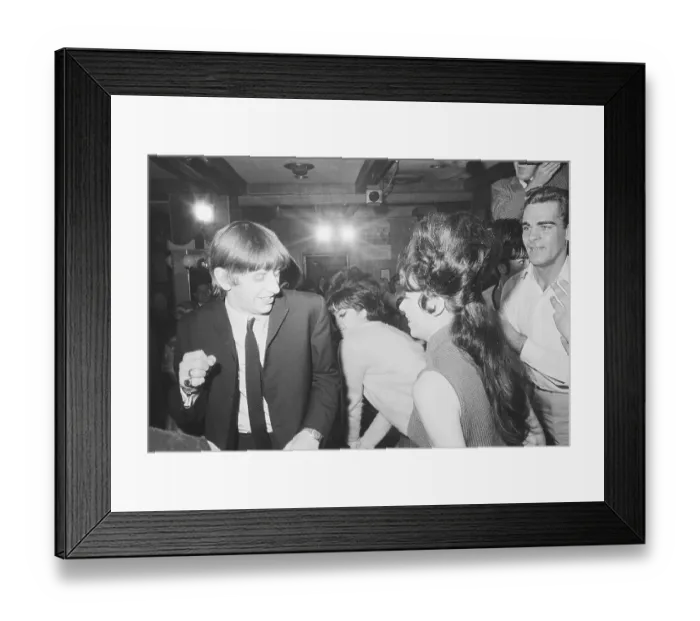 Framed Print : Drummer Ringo Starr Dancing the Twist at Nightclub Framed Print : Drummer Ringo Starr Dancing the Twist at Nightclub