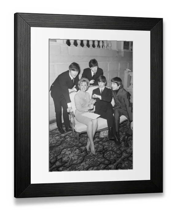 Framed Print : Joyce Brothers With The Beatles Framed Print : Joyce Brothers With The Beatles