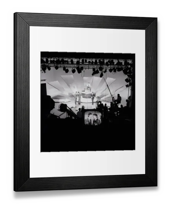 Framed Print : The Beatles Rehearse on Camera Framed Print : The Beatles Rehearse on Camera