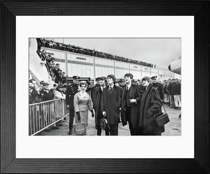 Framed Print : Beatles Arriving at Idlewild Airport Framed Print : Beatles Arriving at Idlewild Airport