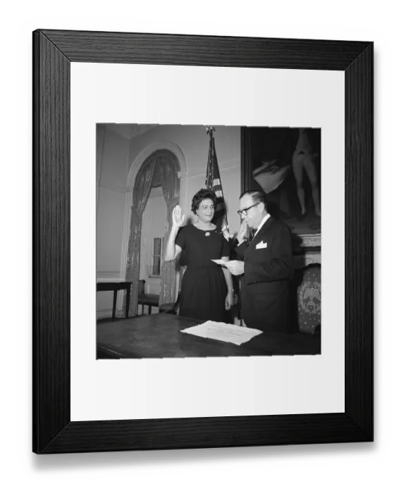 Framed Print : Constance Baker Motley is Sworn In Framed Print : Constance Baker Motley is Sworn In