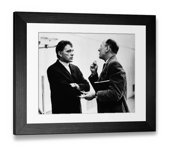 Framed Print : John Gielgud Gives Direction to Actor Richard Burton Framed Print : John Gielgud Gives Direction to Actor Richard Burton