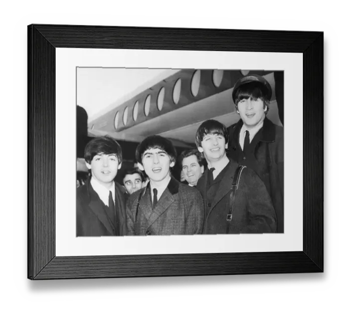 Framed Print : Beatles Arriving at Heathrow Airport Framed Print : Beatles Arriving at Heathrow Airport