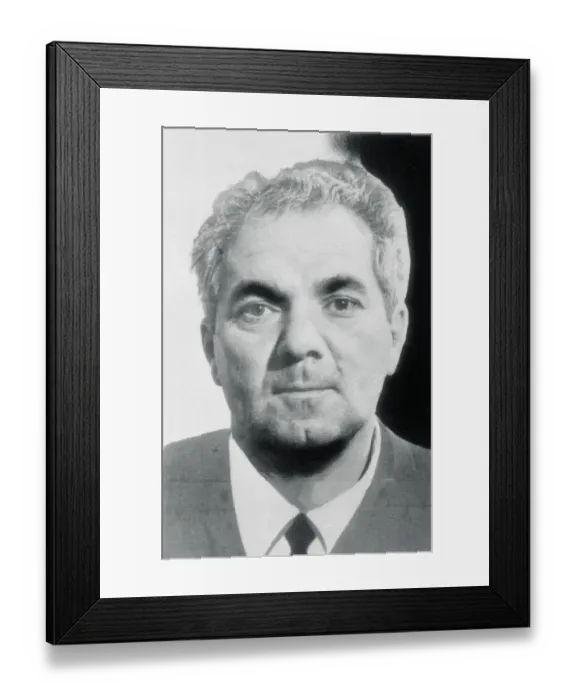 Framed Print : Portrait of Felix Alderisio Framed Print : Portrait of Felix Alderisio