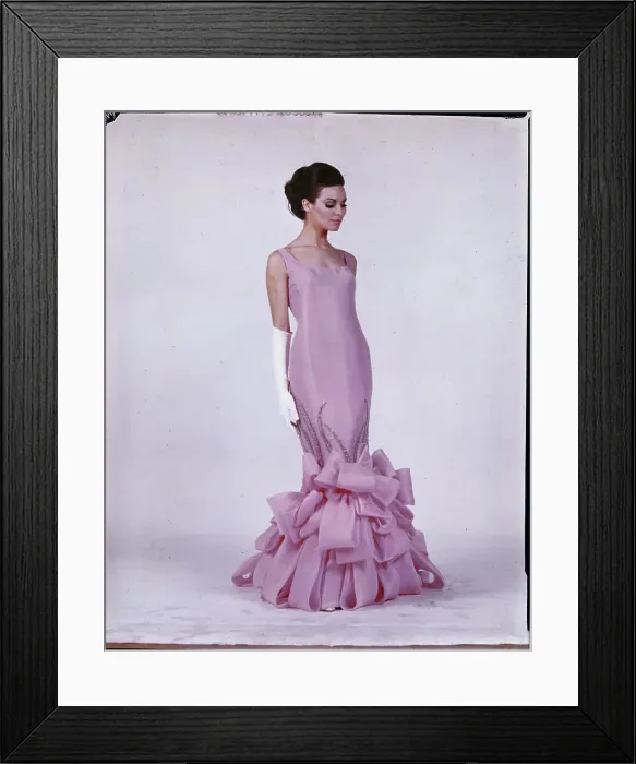 Framed Print : Model Wearing Evening Gown by Veneziani Framed Print : Model Wearing Evening Gown by Veneziani