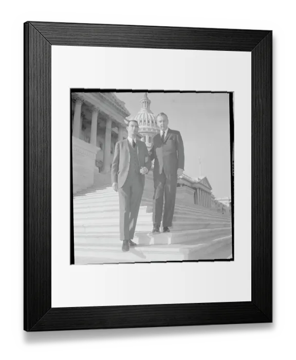 Framed Print : Candidates Robert N. Moore Jr. and Joe L. Evins at State Capitol Framed Print : Candidates Robert N. Moore Jr. and Joe L. Evins at State Capitol