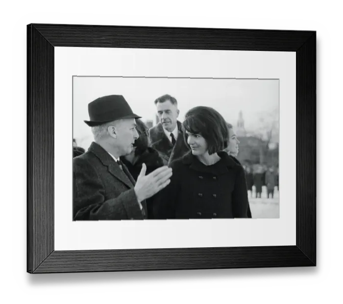 Framed Print : Mrs. Kennedy and Nathan M. Pusey Framed Print : Mrs. Kennedy and Nathan M. Pusey