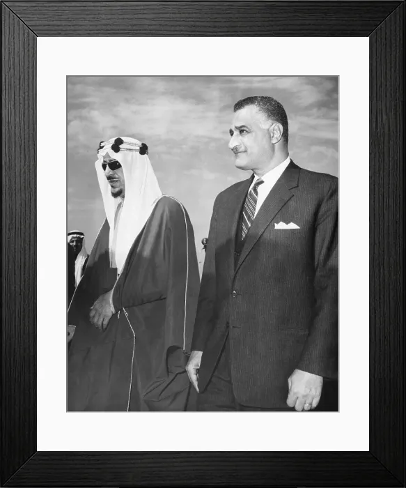 Framed Print : King Saud and President Nasser Framed Print : King Saud and President Nasser