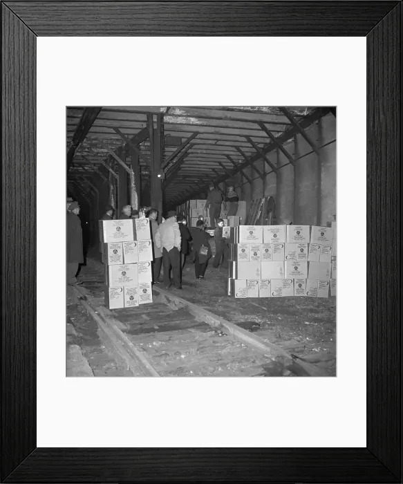 Framed Print : Tunnel Used As Civil Defense Storage
