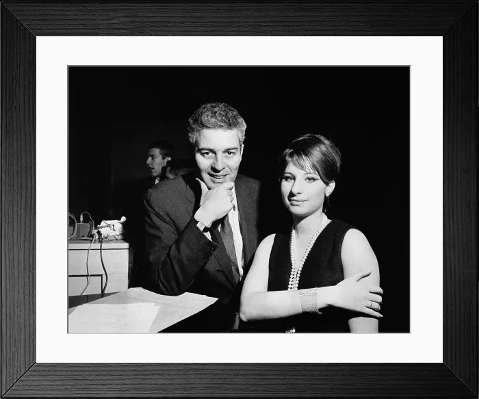 Framed Print : Barbra Streisand with Sydney Chaplin Framed Print : Barbra Streisand with Sydney Chaplin