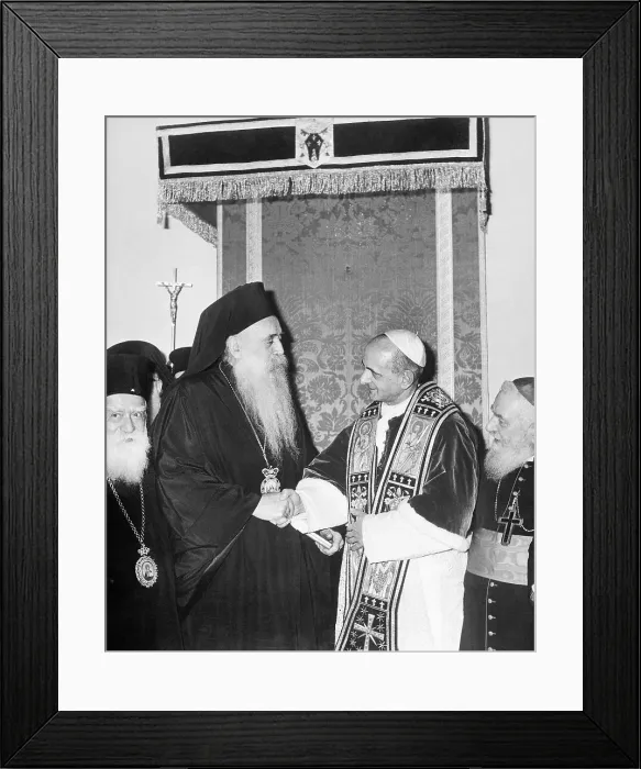 Framed Print : Pope Paul VI and Patriarch Athenagoras I Framed Print : Pope Paul VI and Patriarch Athenagoras I