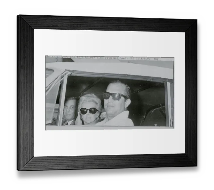 Framed Print : Eva Gabor with Friends Framed Print : Eva Gabor with Friends