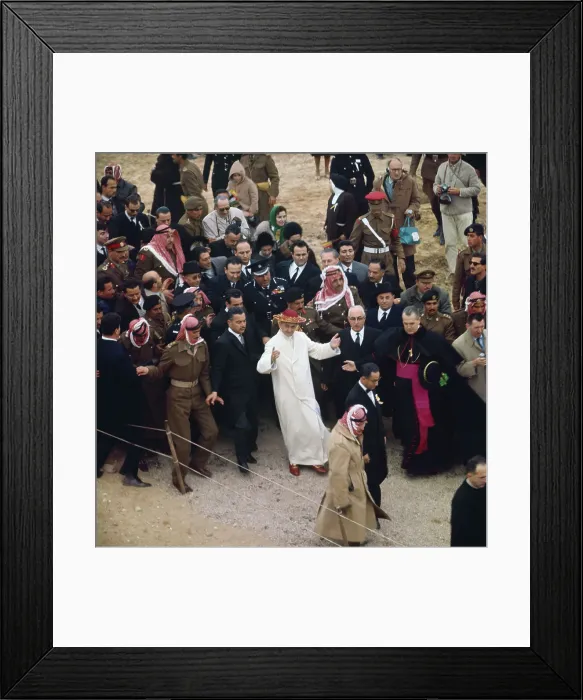 Framed Print : Pope Paul VI During Pilgrimage Framed Print : Pope Paul VI During Pilgrimage