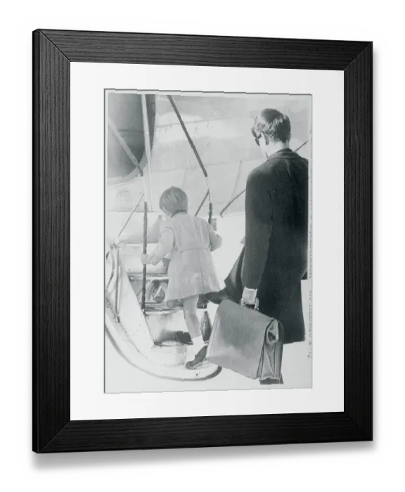Framed Print : Robert Kennedy Helping John Kennedy Jr
