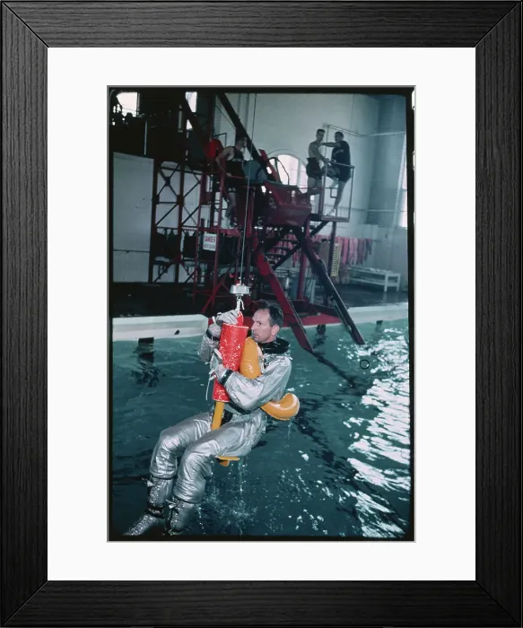 Framed Print : Ted Freeman Riding on Hoist Framed Print : Ted Freeman Riding on Hoist