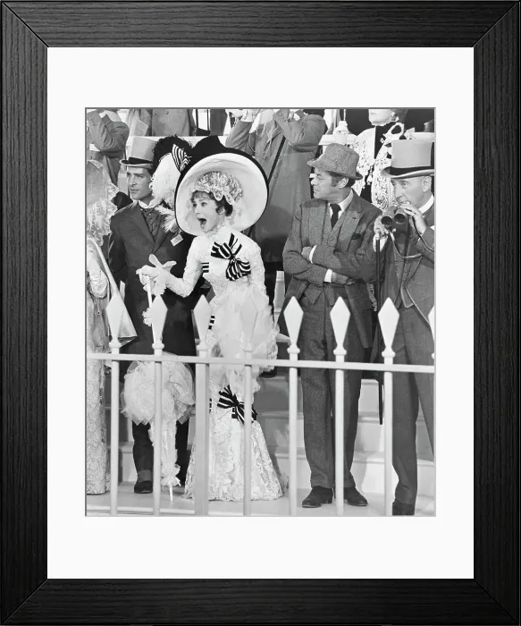Framed Print : Jeremy Brett, Audrey Hepburn, Rex Harrison, and Wilfrid Hyde-White Framed Print : Jeremy Brett, Audrey Hepburn, Rex Harrison, and Wilfrid Hyde-White