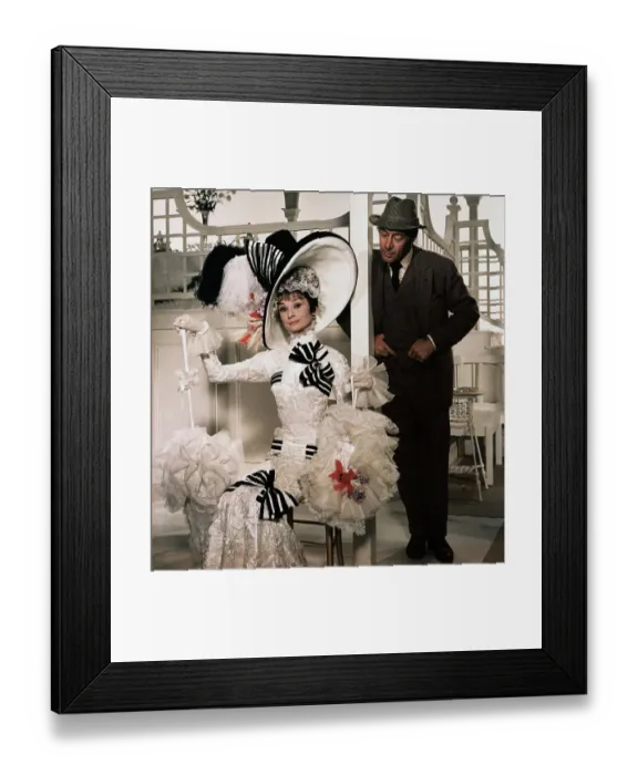 Framed Print : Audrey Hepburn and Rex Harrison in My Fair Lady