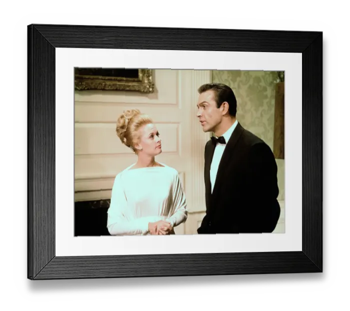 Framed Print : Tippi Hedren and Sean Connery Framed Print : Tippi Hedren and Sean Connery