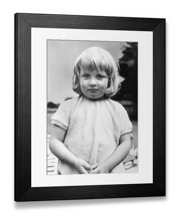 Framed Print : Young Princess Diana Framed Print : Young Princess Diana