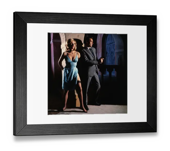 Framed Print : Sean Connery and Daniela Bianchi in Movie Still