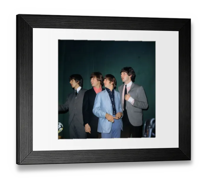 Framed Print : Beatle Band Members Holding World Fair Awards Framed Print : Beatle Band Members Holding World Fair Awards