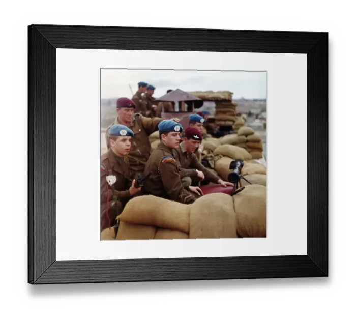 Framed Print : Paratroopers Keeping Peace Framed Print : Paratroopers Keeping Peace