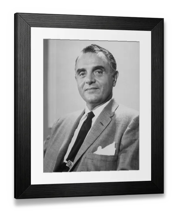 Framed Print : Portrait of George de Mohrenschildt Framed Print : Portrait of George de Mohrenschildt