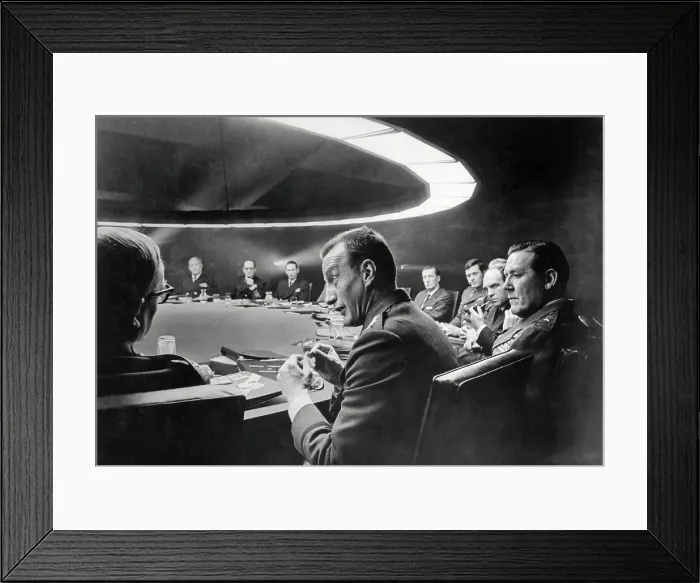 Framed Print : George C. Scott in Kubrick's Dr.Strangelove'1964 Framed Print : George C. Scott in Kubrick's Dr.Strangelove'1964