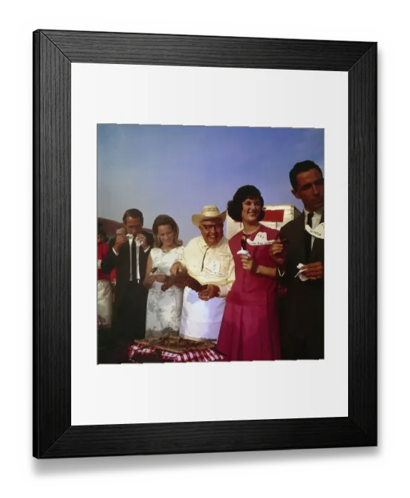 Framed Print : Actor Paul Newman Posing With Lyndon B. Johnson's Daughter and Friends Framed Print : Actor Paul Newman Posing With Lyndon B. Johnson's Daughter and Friends