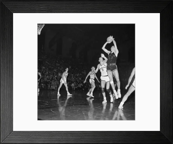 Framed Print : Basketball Players in Action Framed Print : Basketball Players in Action