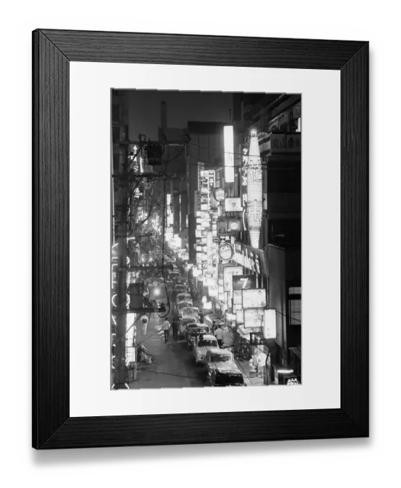 Framed Print : Overview of Downtown Nightlife in Tokyo Framed Print : Overview of Downtown Nightlife in Tokyo
