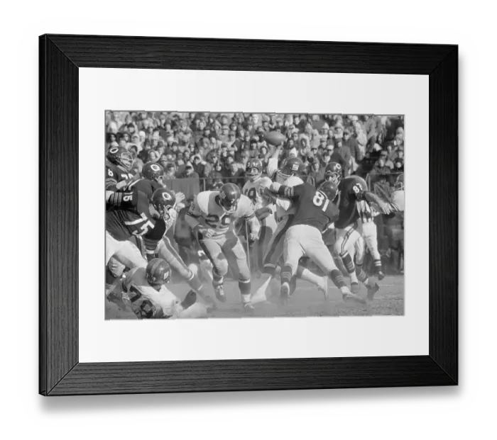 Framed Print : Chicago Bears Playing New York Giants Framed Print : Chicago Bears Playing New York Giants