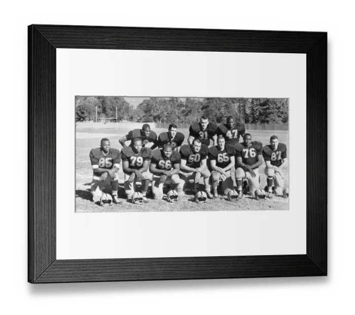 Framed Print : 1964 University of Illinois Rose Bowl Line-up