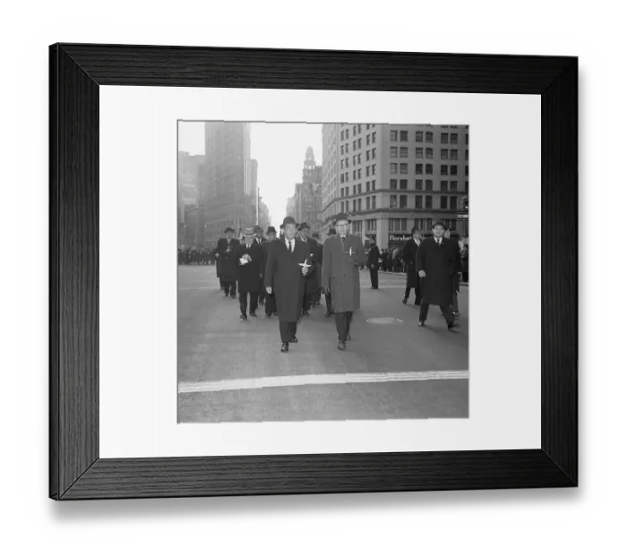 Framed Print : Procession to Memorial Service for President Kennedy Framed Print : Procession to Memorial Service for President Kennedy
