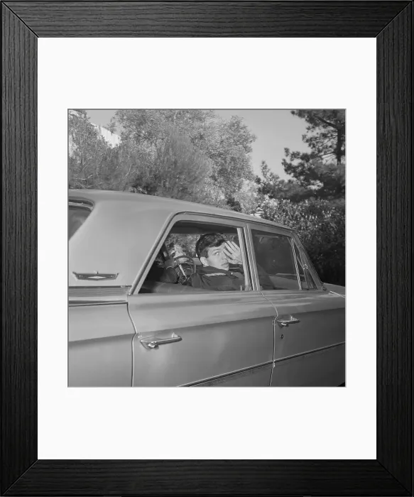 Framed Print : Frank Sinatra Jr. Riding in Car Framed Print : Frank Sinatra Jr. Riding in Car