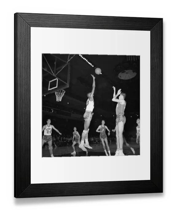 Framed Print : Lew Alcindor in High School Action