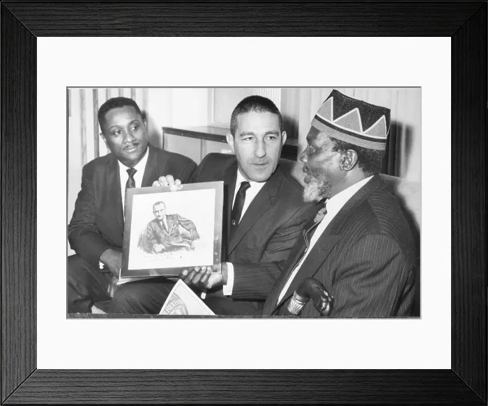 Framed Print : Stewart Udall Presenting Portrait to Prime Minister Framed Print : Stewart Udall Presenting Portrait to Prime Minister