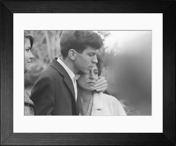 Framed Print : Mrs. Sinatra Embracing Her Son Framed Print : Mrs. Sinatra Embracing Her Son