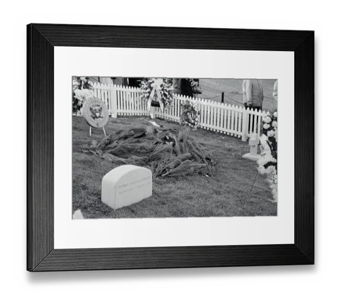 Framed Print : Headstones of Kennedy Children Framed Print : Headstones of Kennedy Children