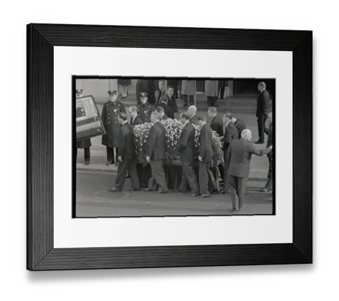 Framed Print : Casket with Herman Lehman Being Brought to Hearse Framed Print : Casket with Herman Lehman Being Brought to Hearse