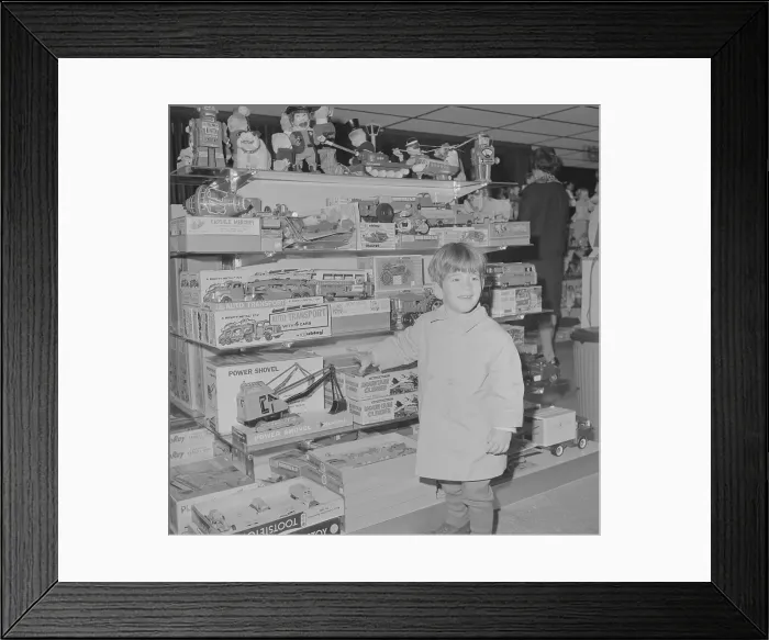 Framed Print : John F. Kennedy Jr. Enjoying Toy Store Framed Print : John F. Kennedy Jr. Enjoying Toy Store