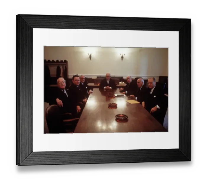 Framed Print : Warren Commission Meeting over Kennedy Assassination Framed Print : Warren Commission Meeting over Kennedy Assassination