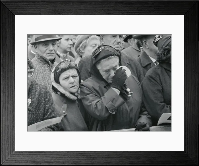 Framed Print : Woman Grieving for President John F. Kennedy Framed Print : Woman Grieving for President John F. Kennedy
