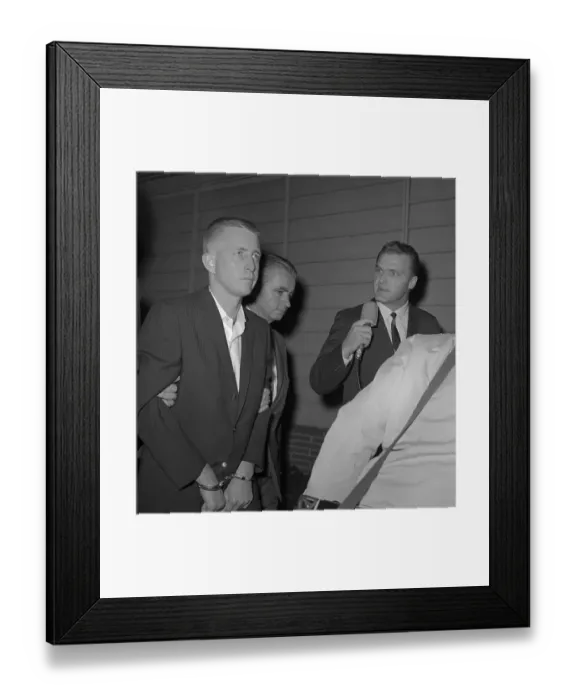 Framed Print : Barry Keenan Wearing Handcuffs Framed Print : Barry Keenan Wearing Handcuffs