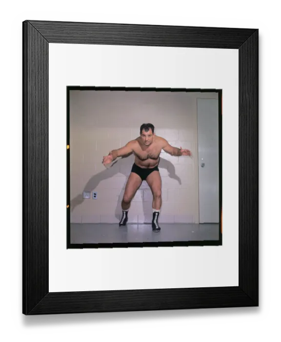 Framed Print : Joe Brunetti in Wrestling Position