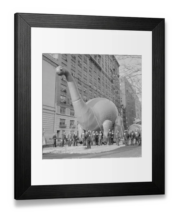 Framed Print : Dinosaur Balloon At Macy's Thanksgiving Day Parade Framed Print : Dinosaur Balloon At Macy's Thanksgiving Day Parade