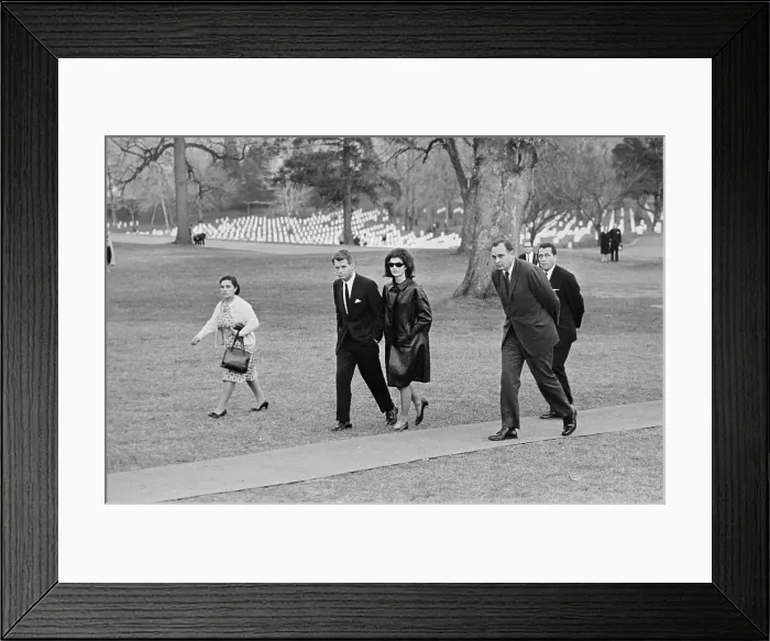 Framed Print : Jacqueline and Robert Kennedy Visiting Late Presidents Grave Framed Print : Jacqueline and Robert Kennedy Visiting Late Presidents Grave